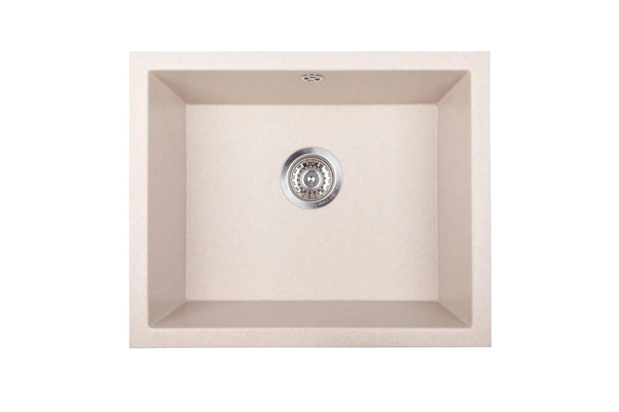 Évier en granit Junit 56 sous plan 55,3 × 45,5 cm, coloris Beige sable, vue produit