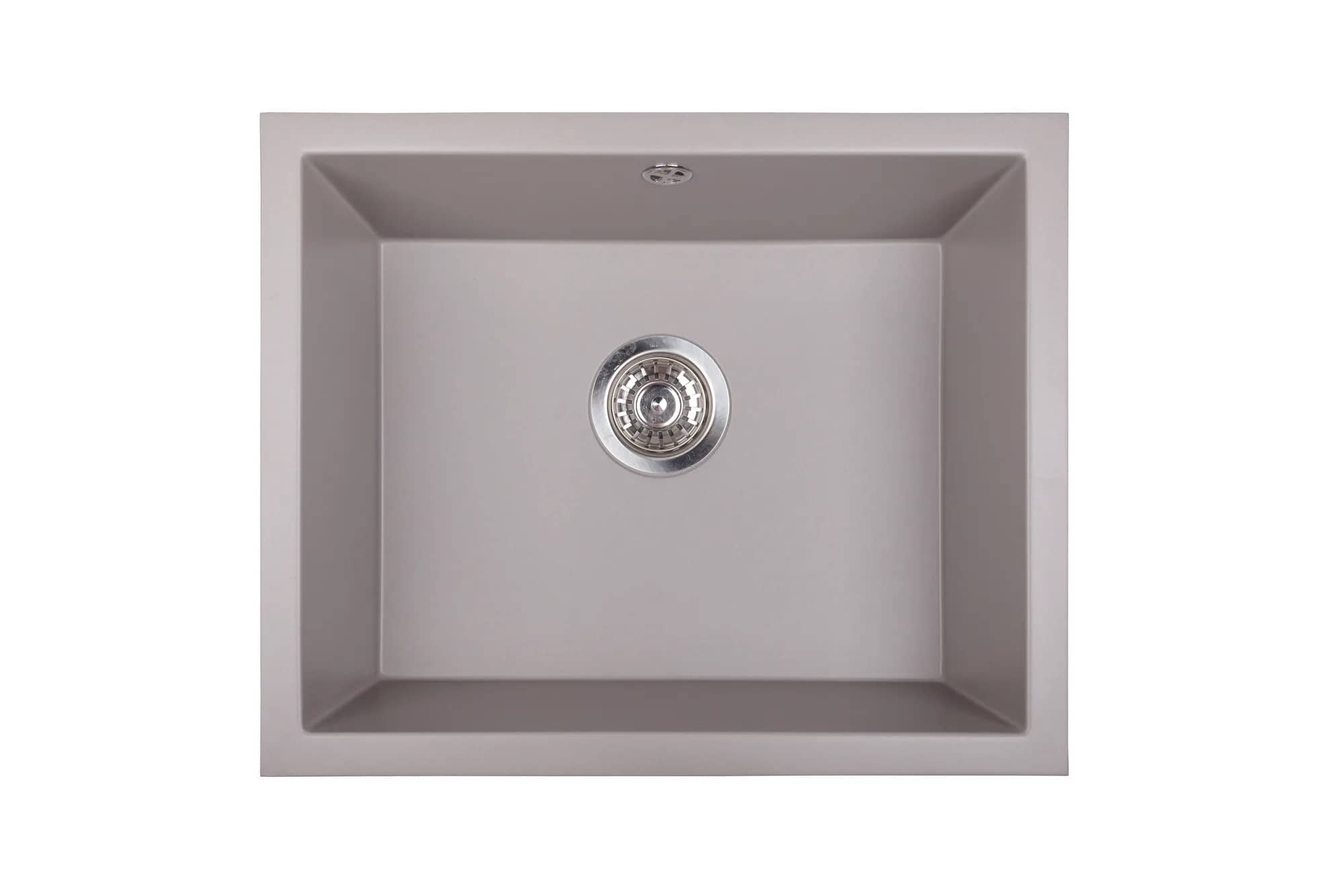Évier en granit Junit 56 sous plan 55,3 × 45,5 cm, coloris Gris, vue produit