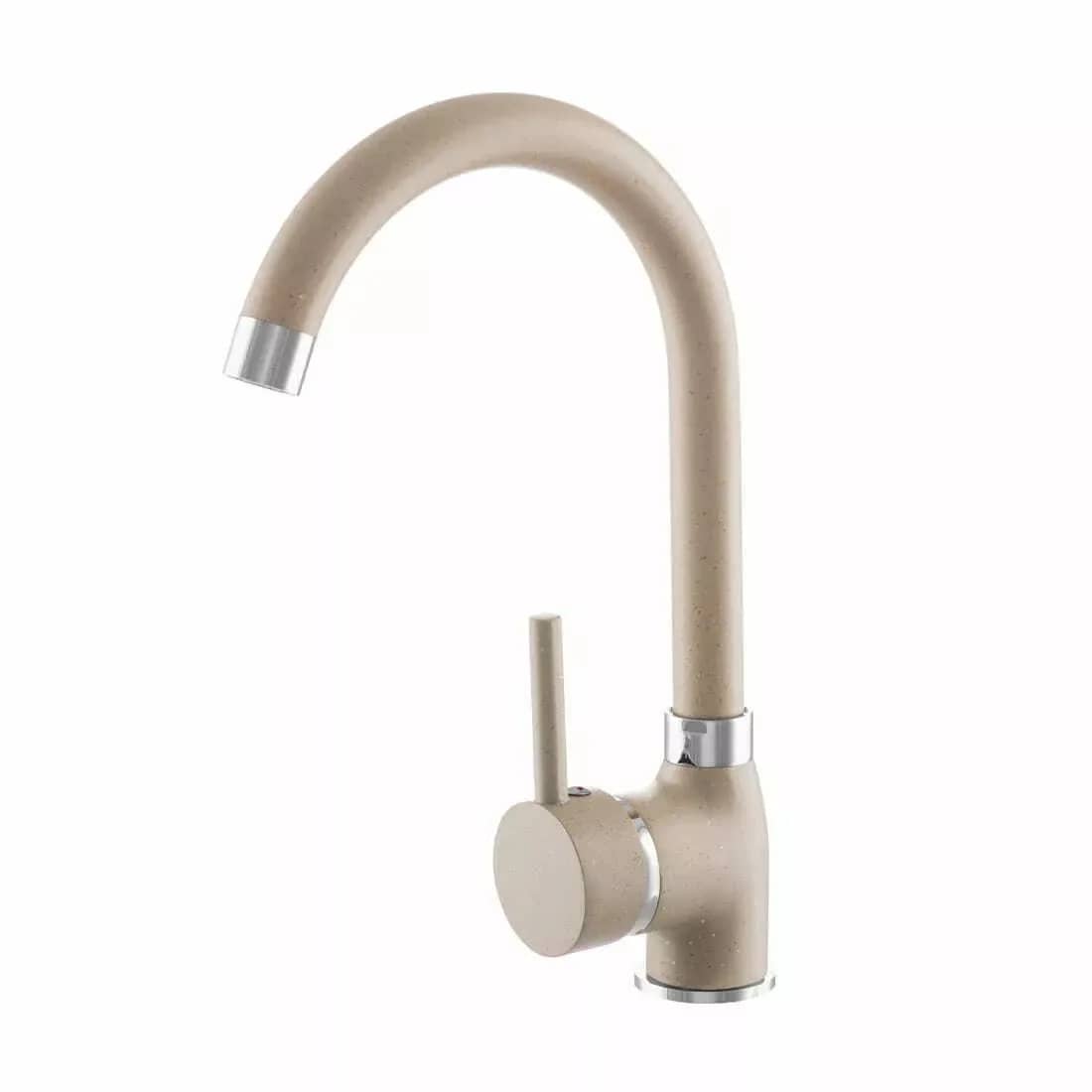 Mitigeur de cuisine Algea, 7 coloris assortis aux éviers, coloris Beige, vue produit
