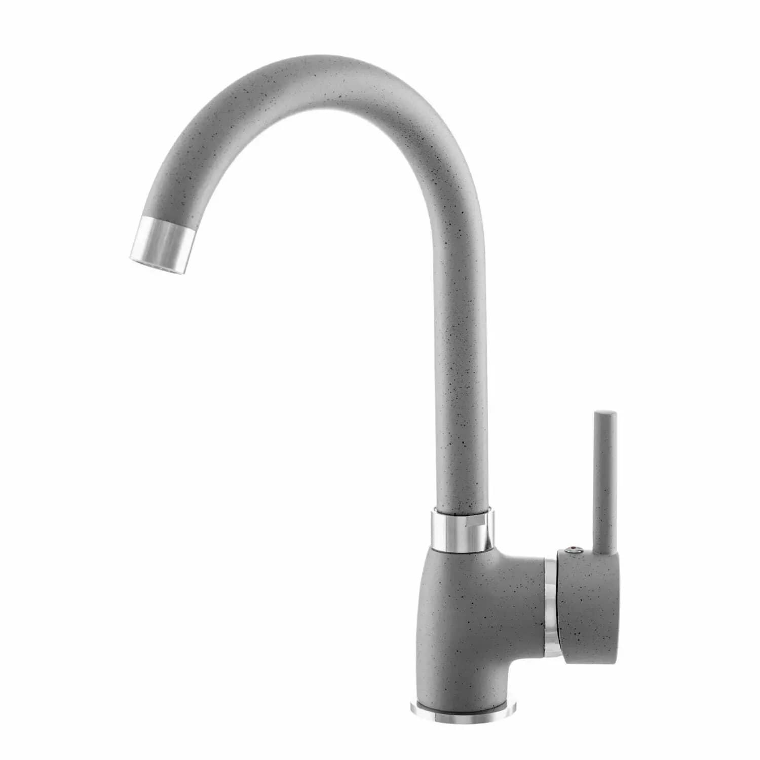 Mitigeur de cuisine Algea, 7 coloris assortis aux éviers, coloris Gris installé en cuisine