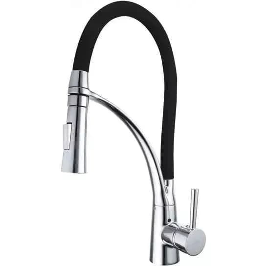Mitigeur de cuisine Pelican à douchette extractible, 4 finitions, coloris Chrome, vue produit