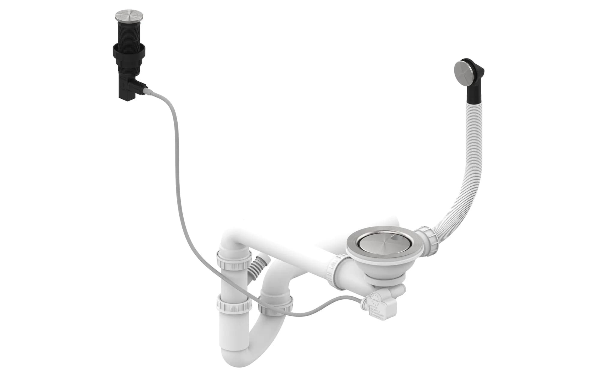 Siphon clic-clac pour évier 1 bac