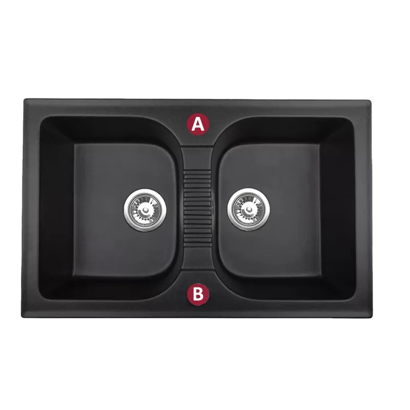 Positions de perçage de l'évier elios-20